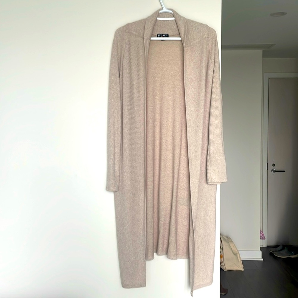 Poof New York Long Cardigan Duster